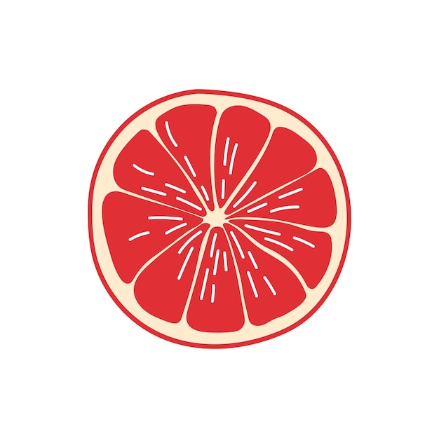 Grapefruit citrusvruchten isoleren cartoon clementine