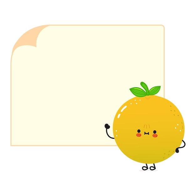 Grapefruit poster character