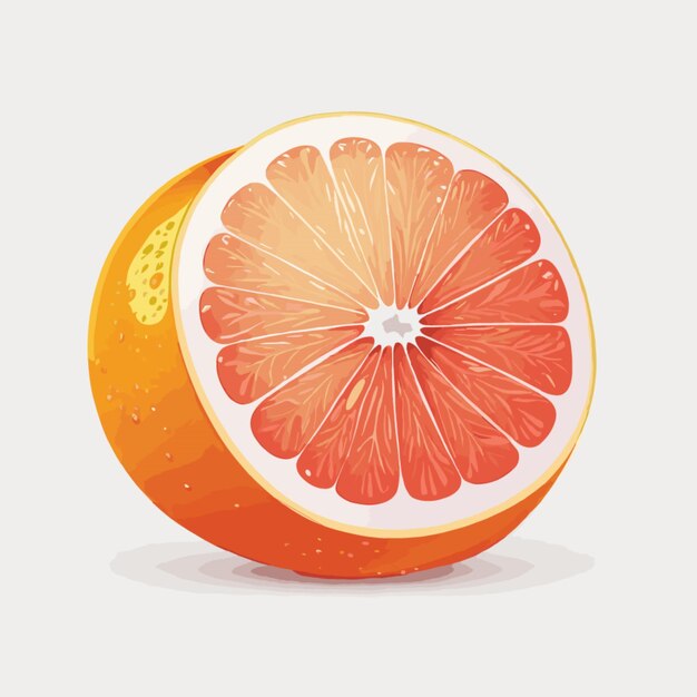 grapefruit vector on a white background