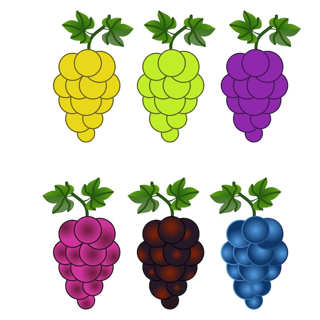 grapes icon vector design template