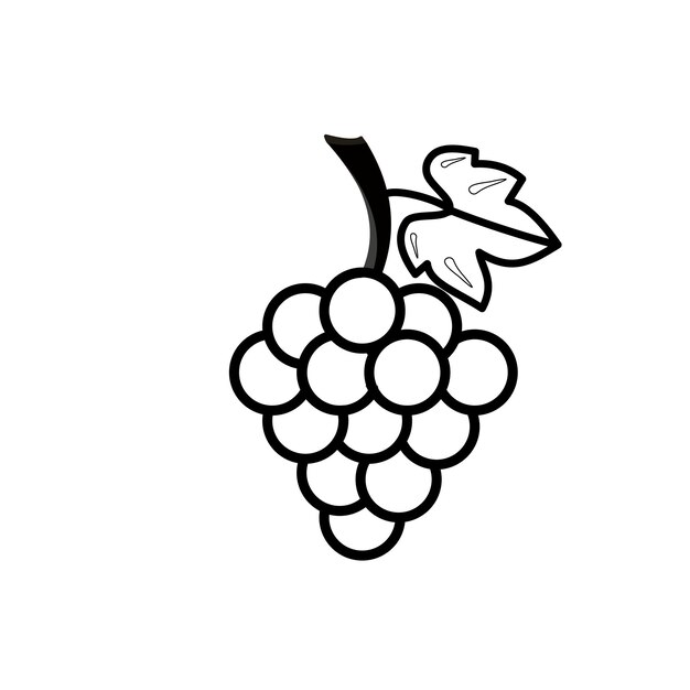 grapes icon vector design template