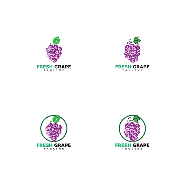 Дизайн векторной иконки винограда
