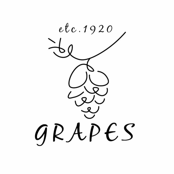 Vector grapevine logo design