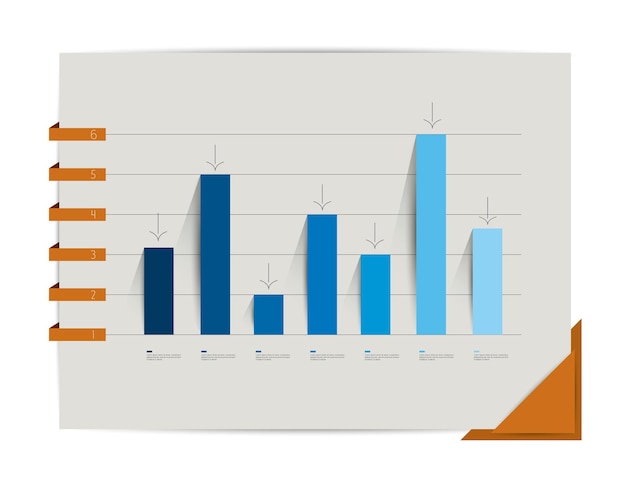 Vector graph, chart. infographic elements.