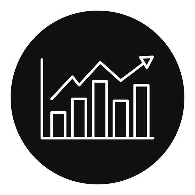 a graph graph is on a black circle with a graph graph on it