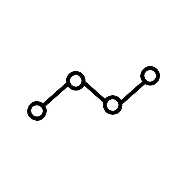 Vector graph icon monoline