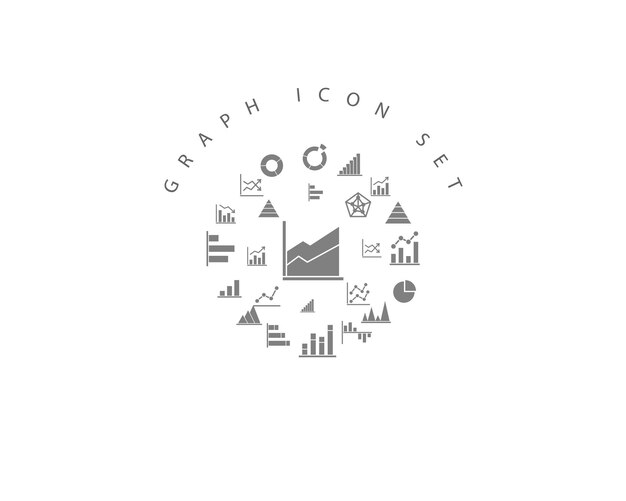 Graph icon set design