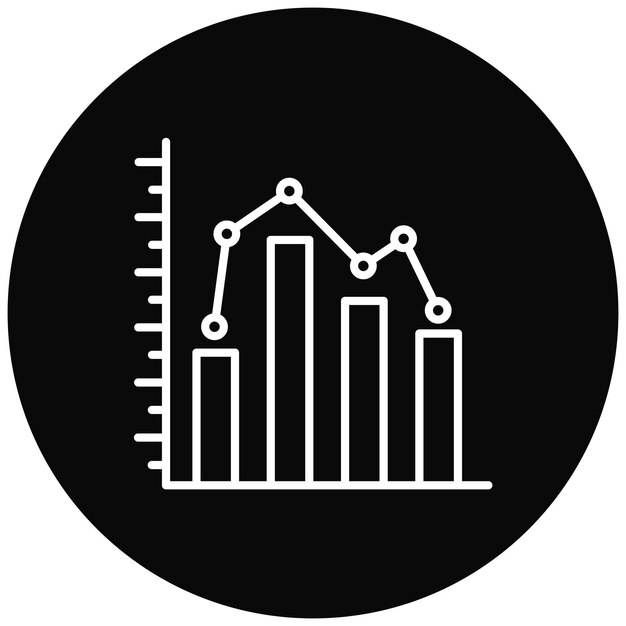 Икона графика векторного изображения может быть использована для производительности