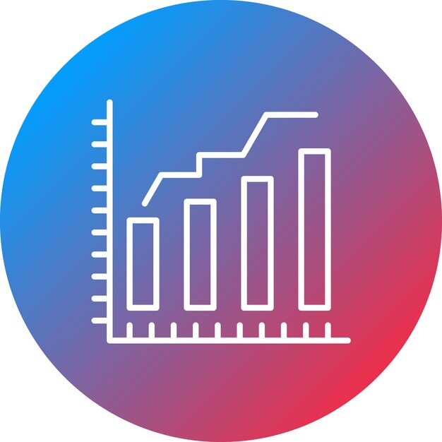 グラフアイコンのベクトル画像はウェブマーケティングに使用できます