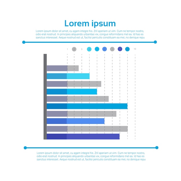 Vector graph set finance bar infographic