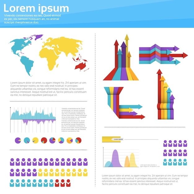 グラフセットファイナンスダイアグラムInfographic