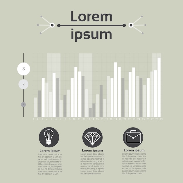 Graph set finance diagram infographic