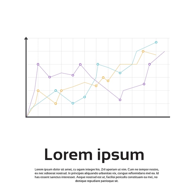 벡터 그래프 설정 금융 infographic