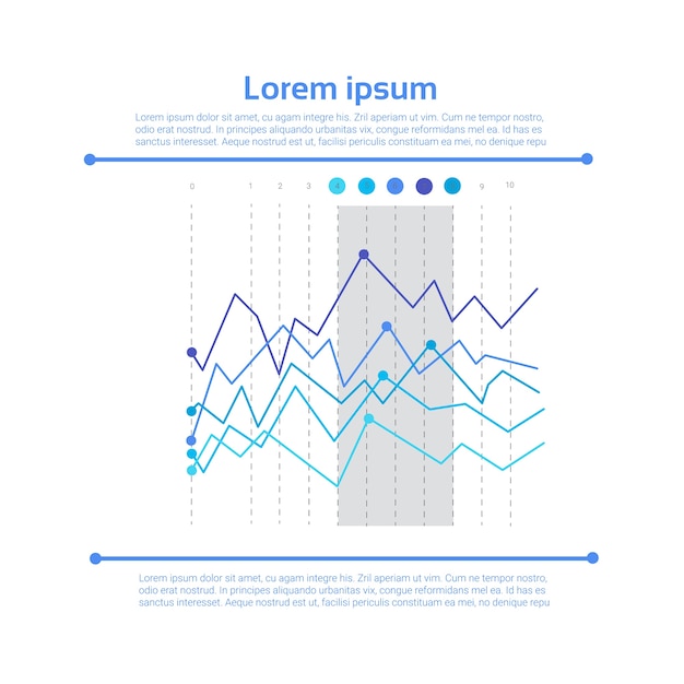 Vector graph set finance infographic