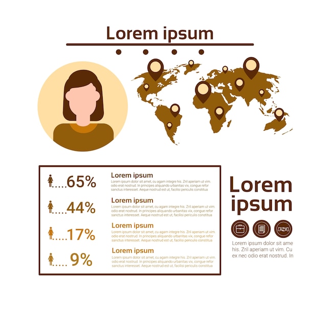 Graph set human resources infographic