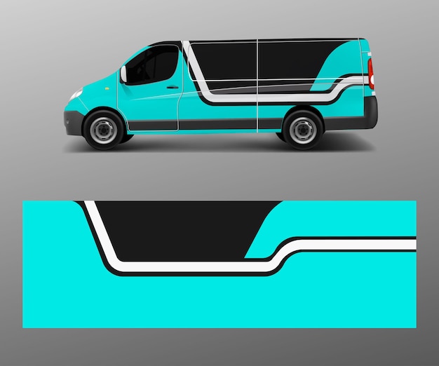 Disegni da corsa astratti grafici per il veicolo involucro in vinile adesivo adesivo per auto vettore