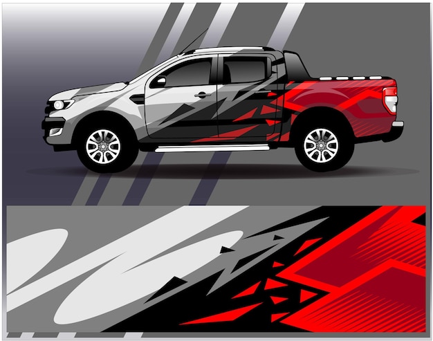 Graphic abstract stripe racing background designs for vehicle rally race adventure and car racing