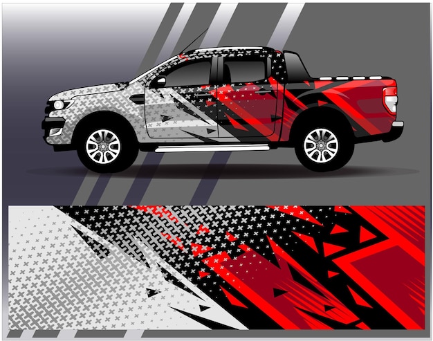 Graphic abstract stripe racing background designs for vehicle rally race adventure and car racing