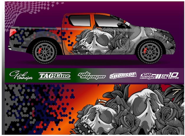 Vector graphic abstract stripe racing background designs for vehicle rally race adventure and car racing
