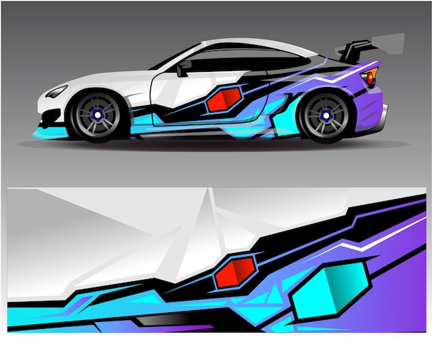 Графический абстрактный дизайн гоночного фона в полоску для раллийного приключения гоночного автомобиля