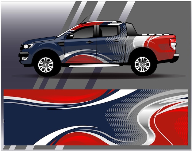 Disegni del kit di sfondo da corsa con strisce astratte grafiche per l'avventura di rally di auto da corsa di veicoli avvolgenti