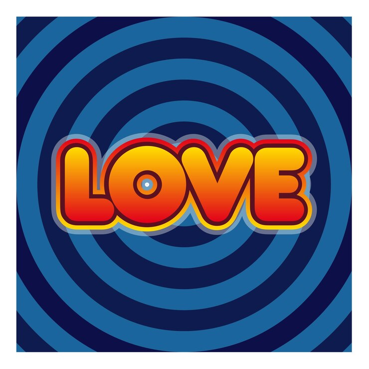Vector graphic background on seventies style