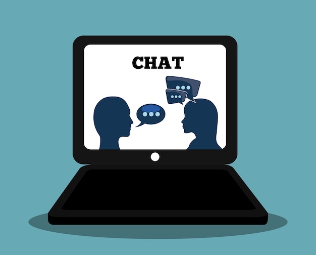 Graphic of Chat design, editable vector