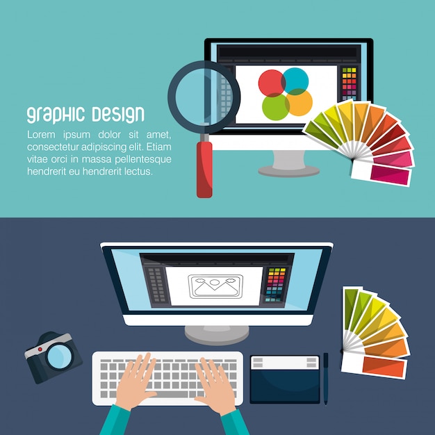 Vector graphic design concept