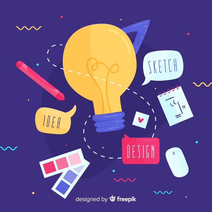 Vector graphic design idea concept
