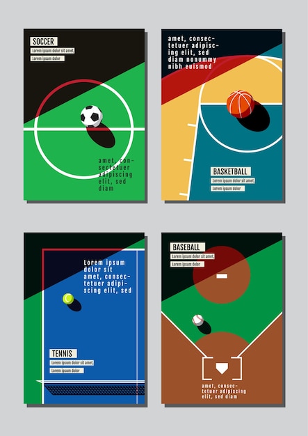 Graphic design sport concept