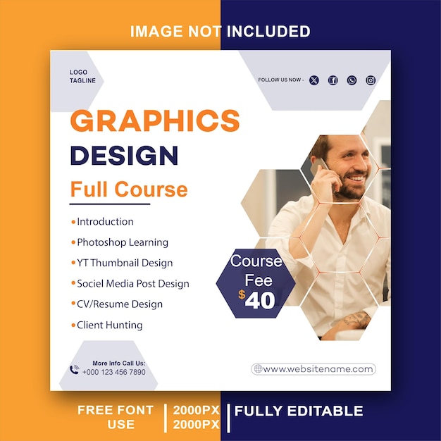 graphic design template and social media post graphics designing agency social media post template