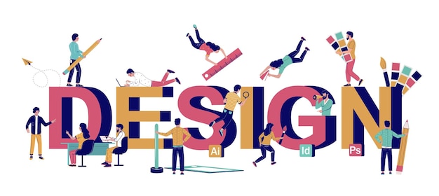 graphic design typography banner template vector flat illustration