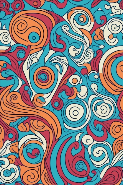 Graphic Design with Decorative Swirls