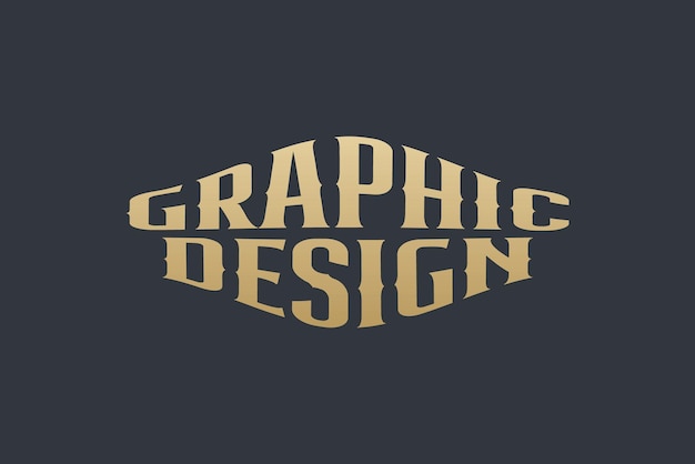 Vector graphic design word vector illustration luxury gold style