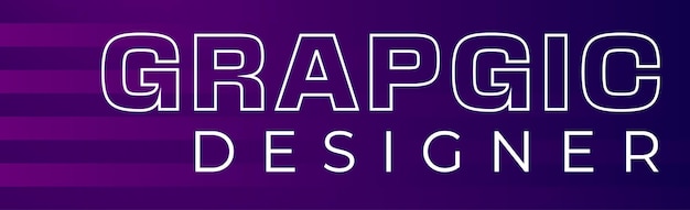 Vector graphic designer banner design