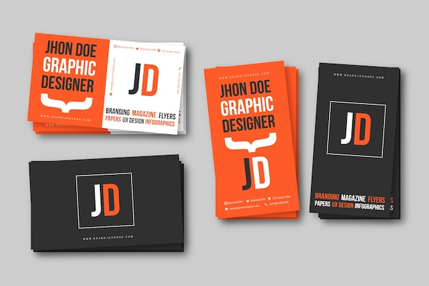 Graphic designer business card template