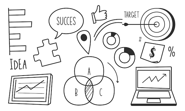 A graphic of a diagram with the word success on it