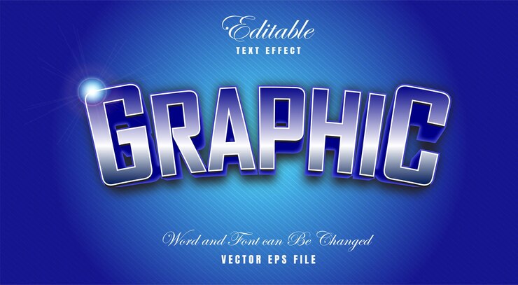 Vector グラフィック編集可能なテキスト効果スタイル