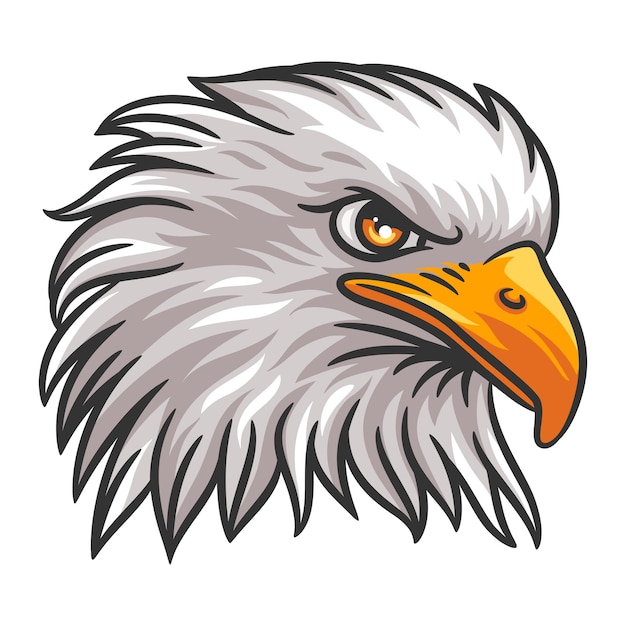Графическая голова иллюстрации талисмана орла