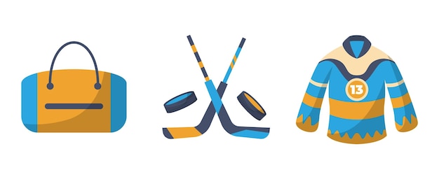 Vector a graphic of hockey sticks, a hockey stick, and a hockey stick.