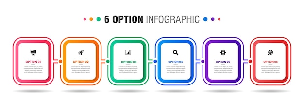 Graphic of Infographic Element Design Templates with Icons and Options