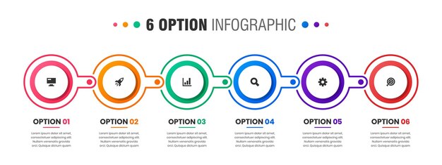 Graphic of Infographic Element Design Templates with Icons and Options