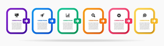 Grafica di modelli di progettazione elemento infografica con icone