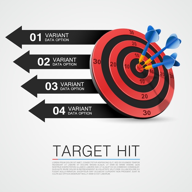 Информационная мишень. Дартс вектор. Векторная Графика Яцель. Target info graphic. Page target