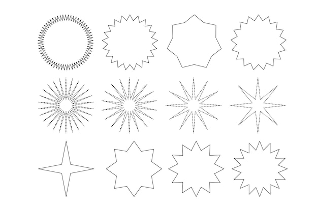 ベクトル グラフィック ラベル要素シルエット シンボル アイコン シンプルなクリップアート コレクション