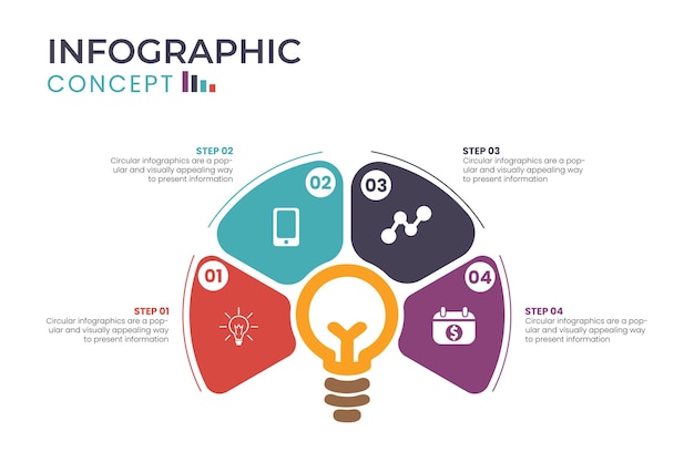 A graphic of a light bulb with the word'graphic'on it