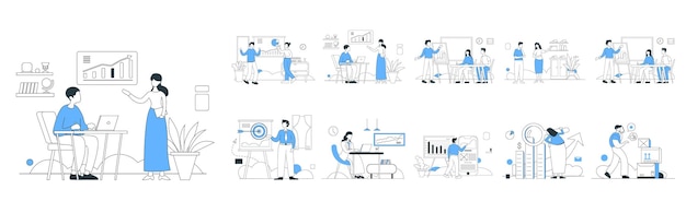 A graphic of a medical team with a blue lab coat