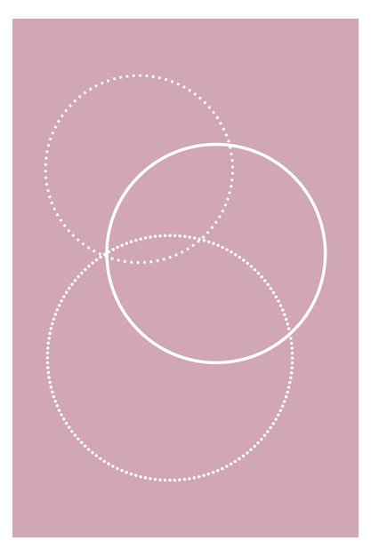 Вектор Графический монохромный минималистский бохо простой плакат шаблон контрастный графический плакат современного искусства
