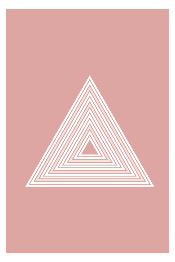 Vector graphic monochrome minimalist boho simple poster template contrast graphic modern art poster