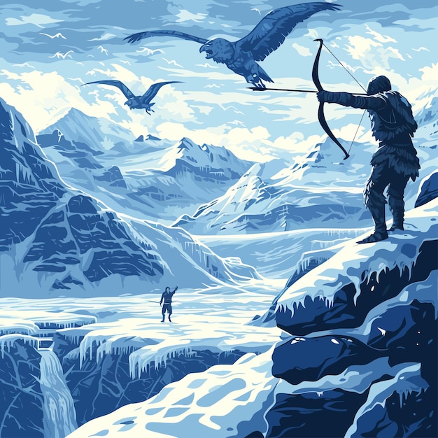 Graphic_scene_of_a_primordial_archer_hunting